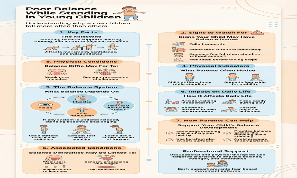 Poor Balance While Standing in Young Children