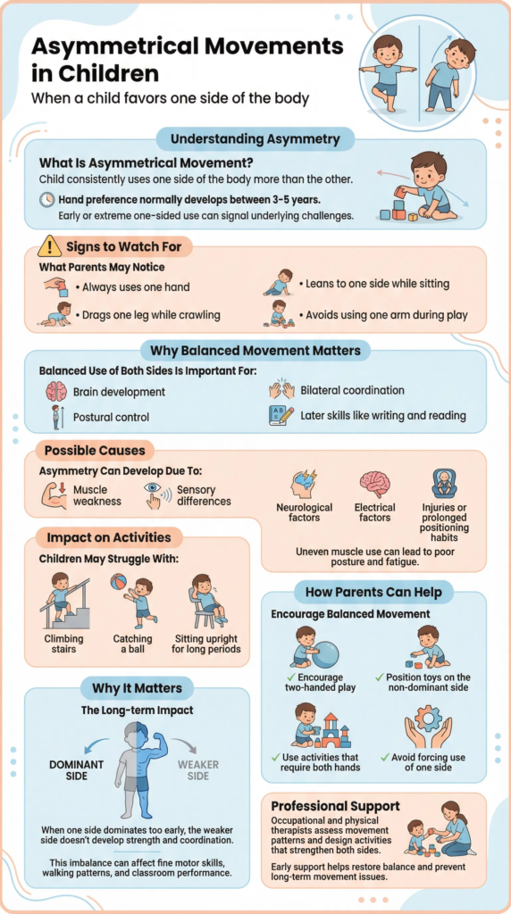 Asymmetrical Movements in Children: When a Child Favours One Side of the Body