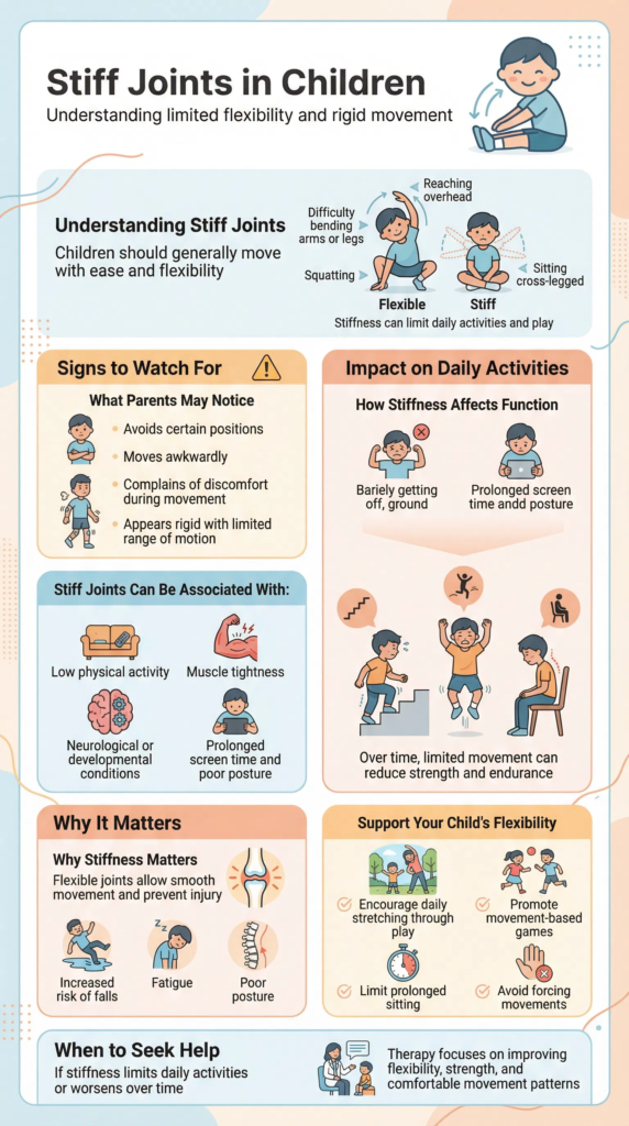 Early Signs of Stiff Joints in Children Early Signs of Stiff Joints in Children and How Limited Flexibility Affects Daily Movement