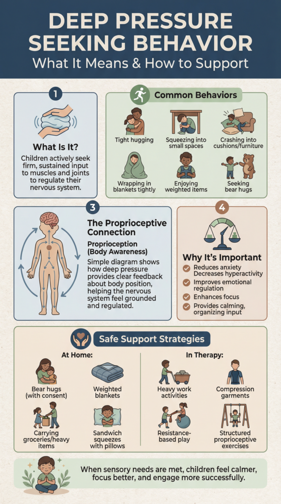 Deep Pressure Seeking Behaviour in Children with Sensory Processing Issues