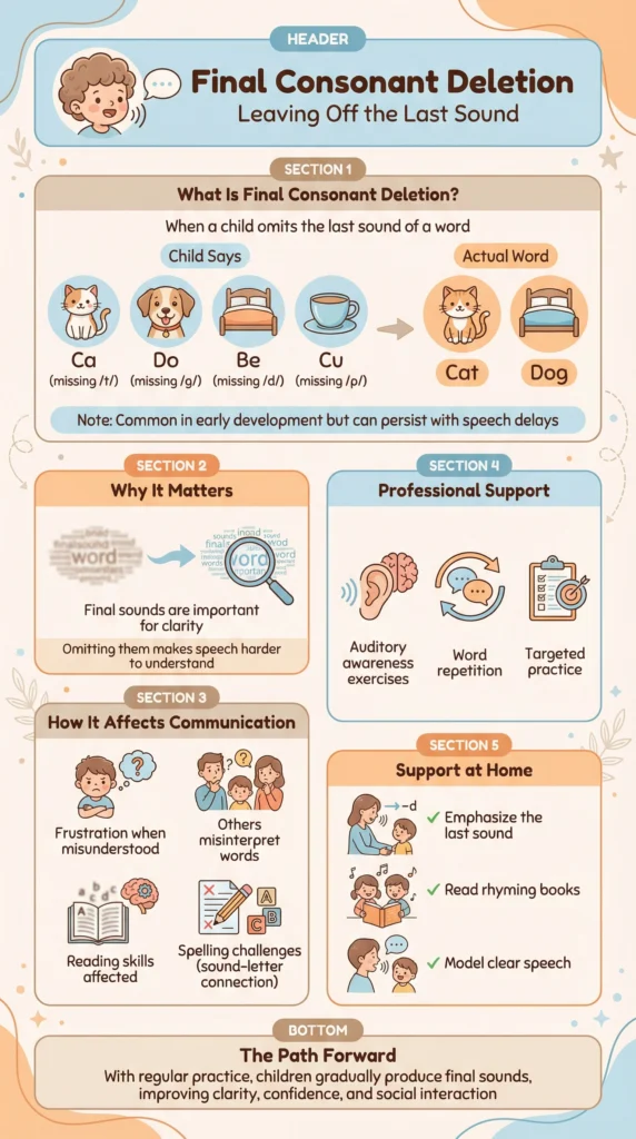 Final Consonant Deletion in Children Speech Development