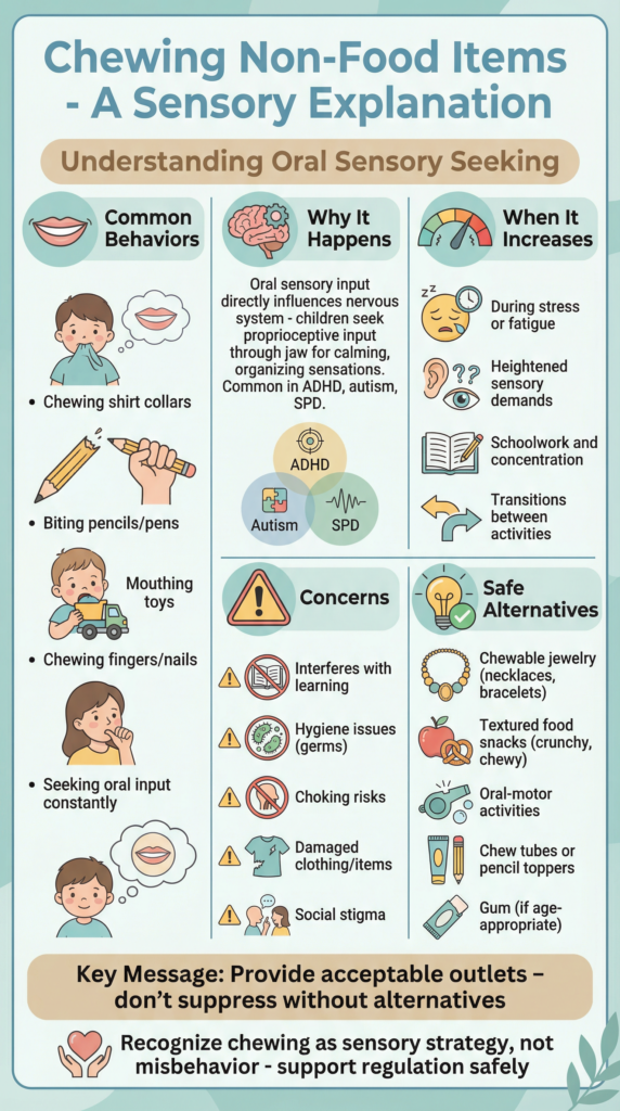 Why Children Chew Non-Food Items Why Children Chew Non-Food Items: Understanding the Sensory Processing Reasons Behind This Behaviour