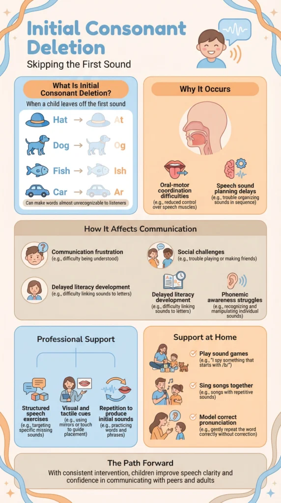 Initial Consonant Deletion in Children Speech