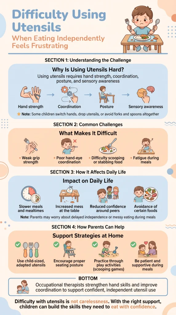 Why Some Children Struggle With Using Utensils Independently During Meals